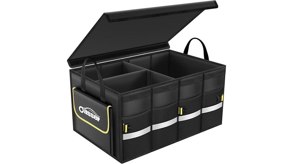 car trunk organizer with cover