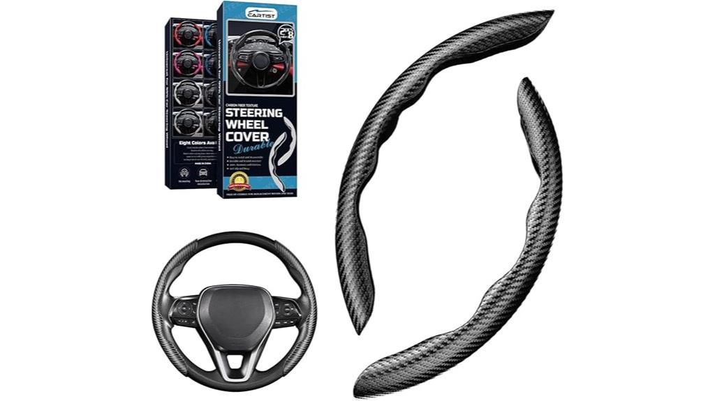carbon fiber steering wheel cover