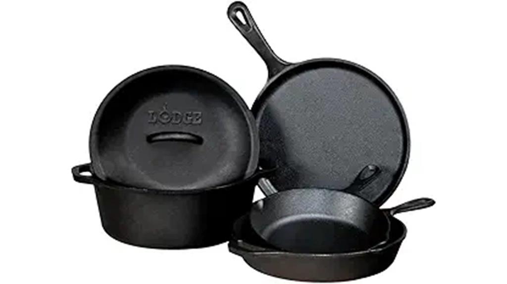 cast iron cookware set