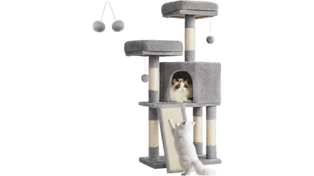 cat tower with scratching post