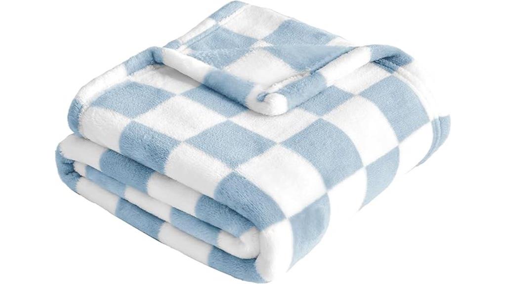 checkered baby blanket