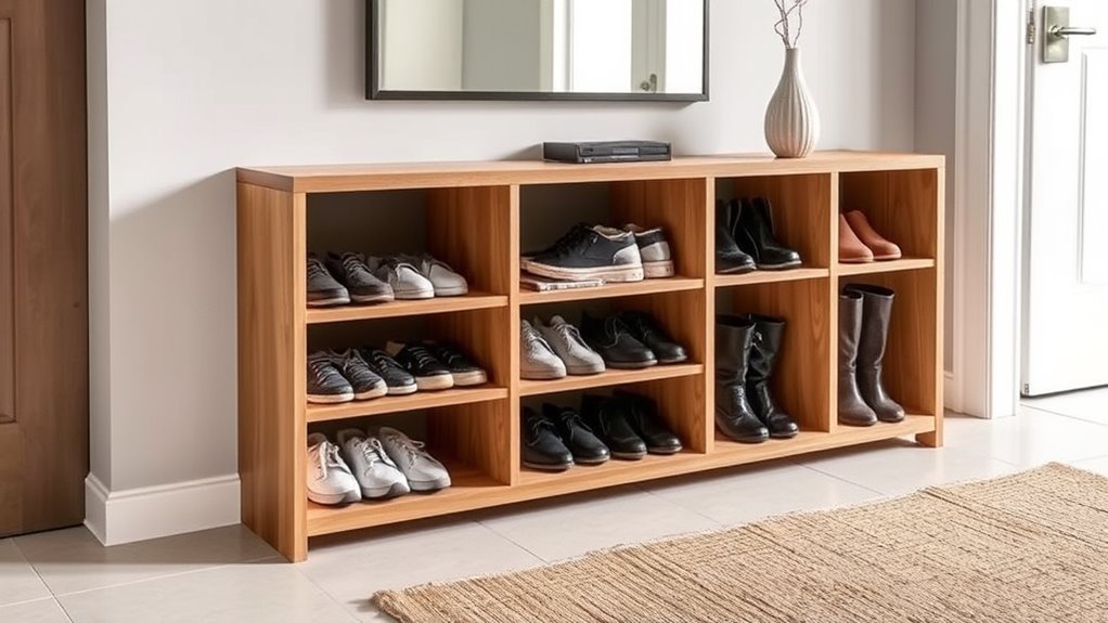 choose durable space saving shoe racks