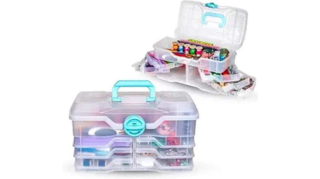 clear plastic storage organizer