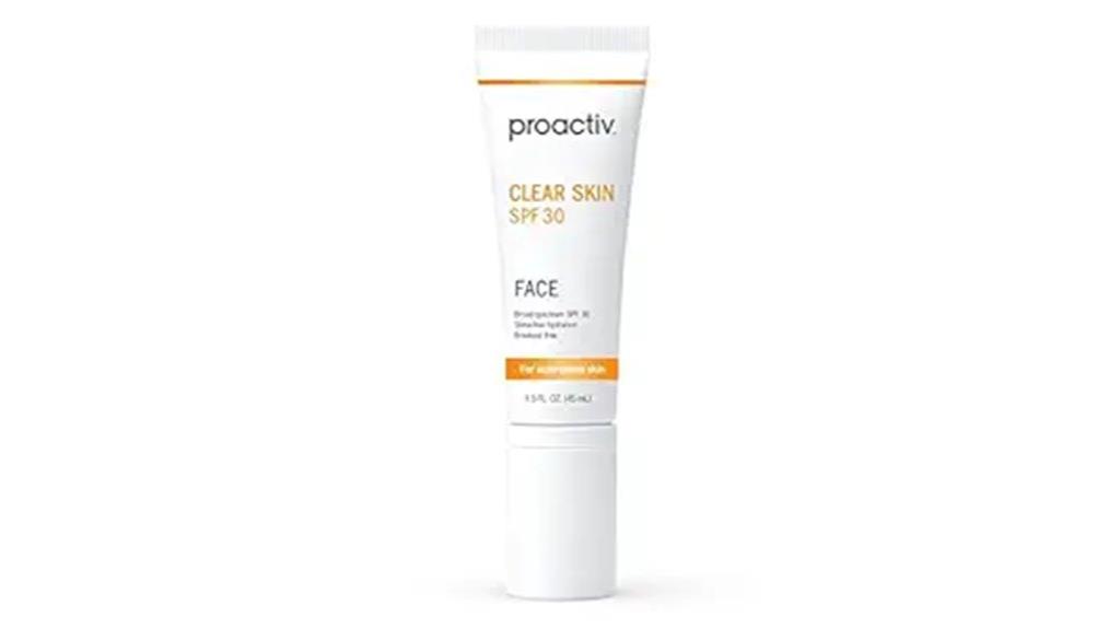 clear spf 30 moisturizer
