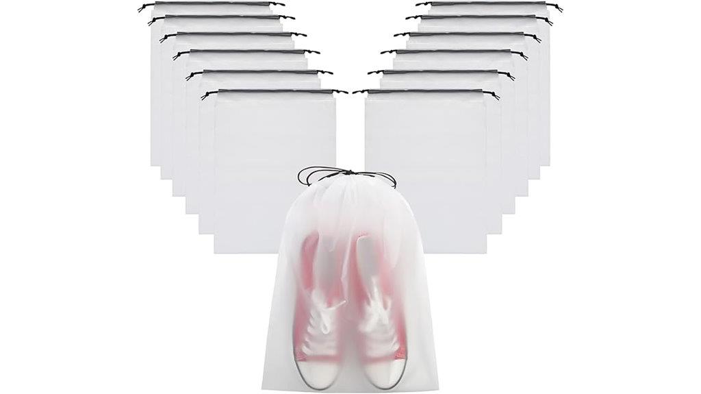 clear travel shoe organizers