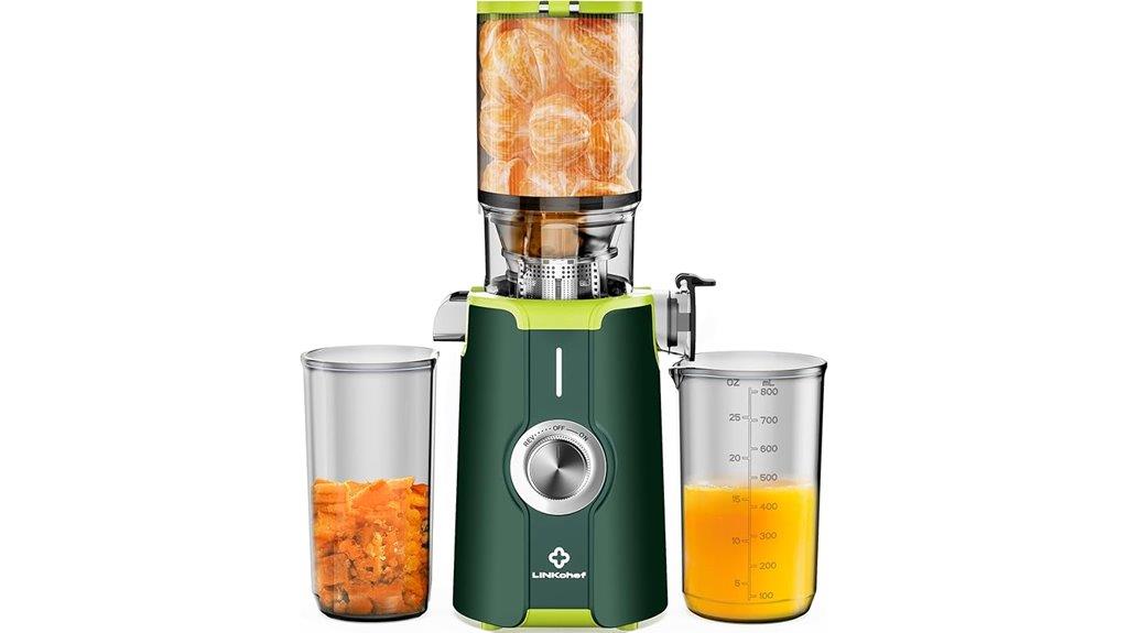cold press juicer capacity