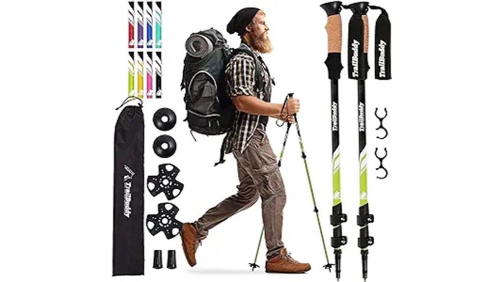 collapsible aluminum hiking poles