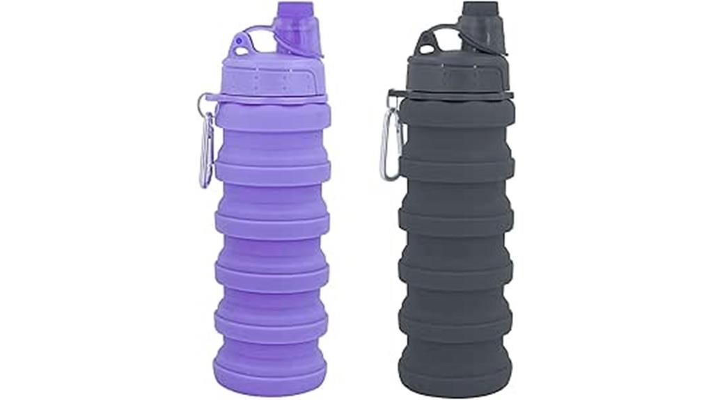 collapsible silicone travel bottle
