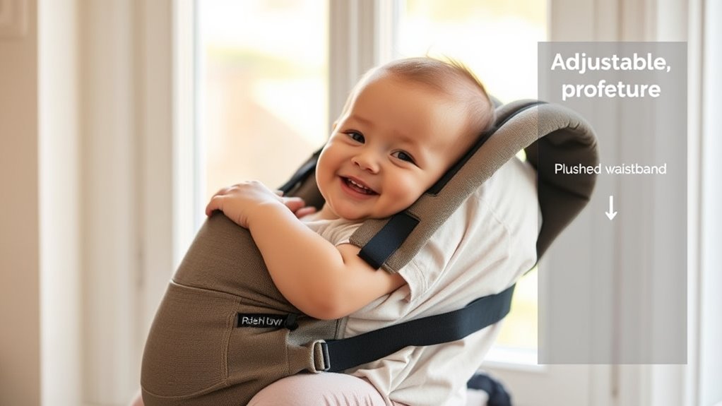 comfortable adjustable breathable carriers