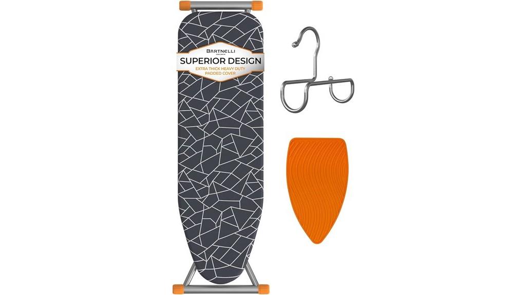 compact steel leg ironing board