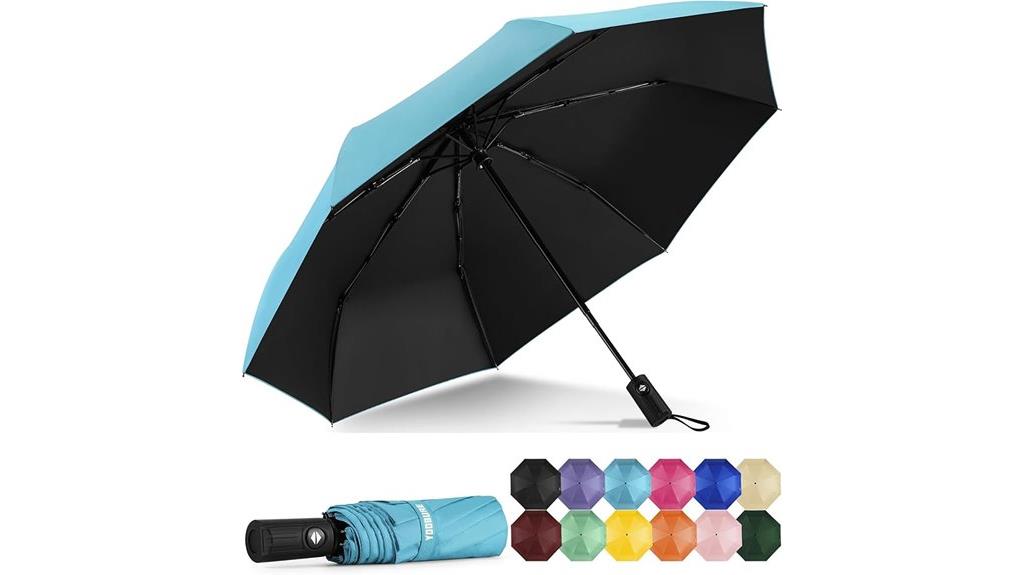 compact windproof travel umbrella