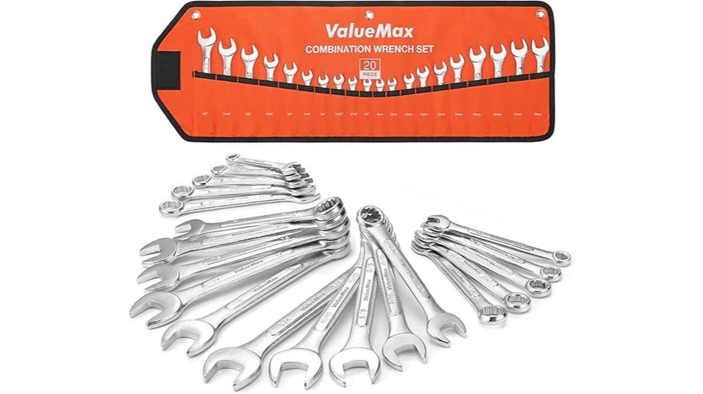 complete 20 piece wrench set