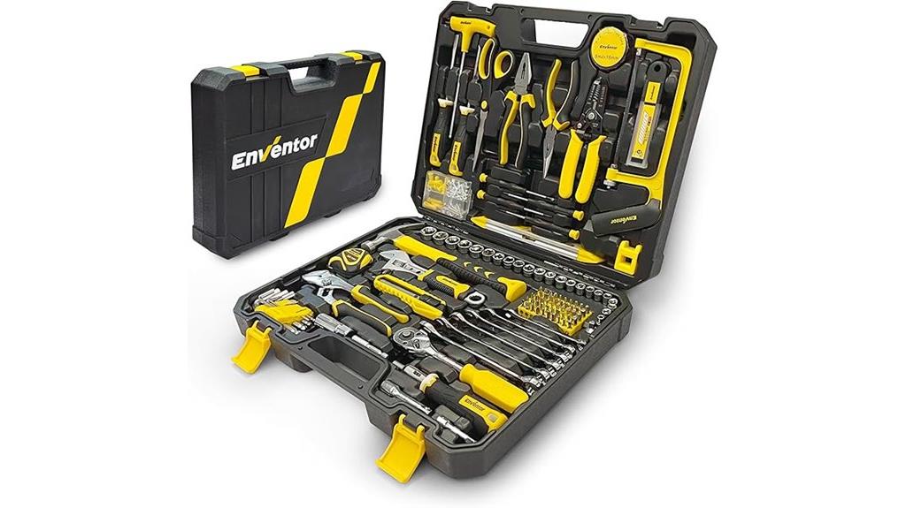 comprehensive 220 piece household toolset