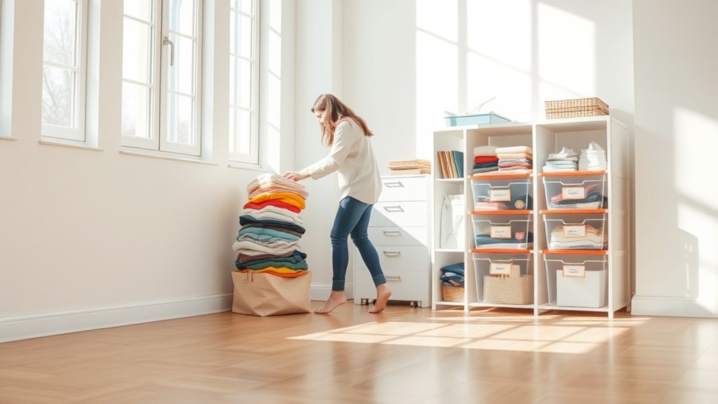consistent decluttering keeps progress