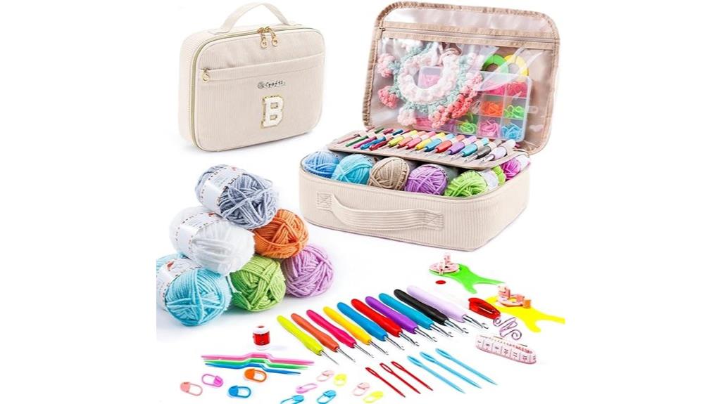 crochet kit with storage