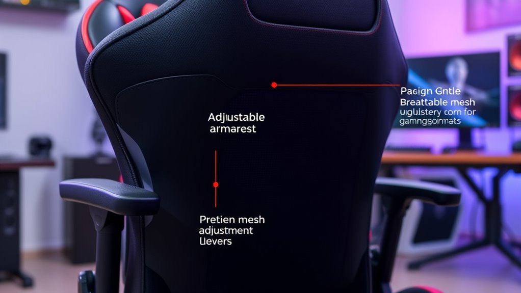 customizable ergonomic gaming support