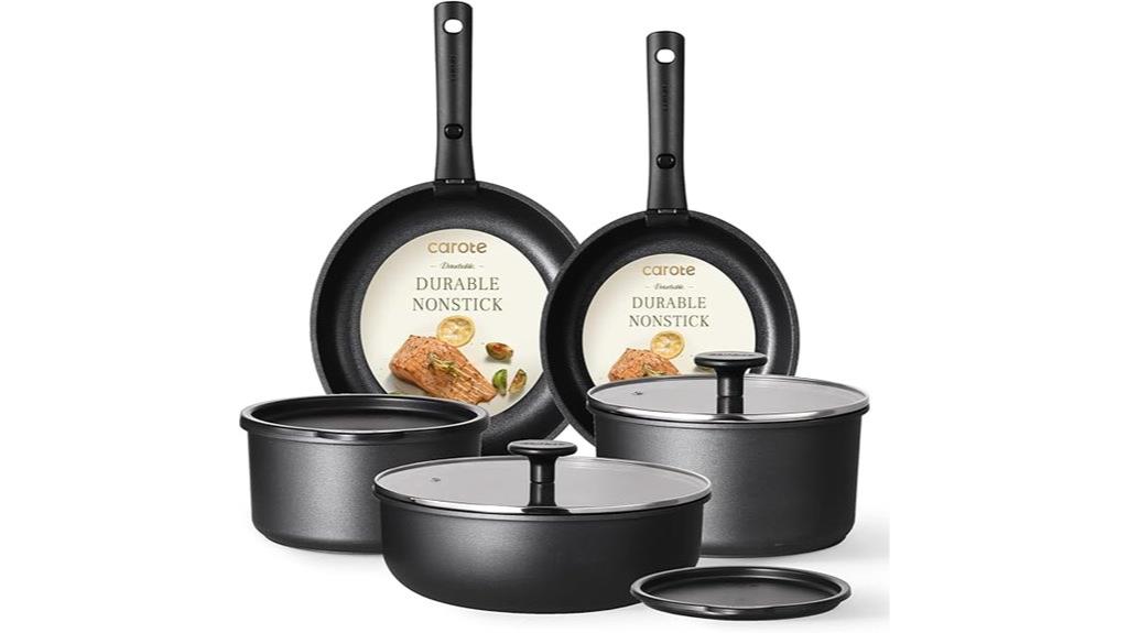 detachable handle cookware set