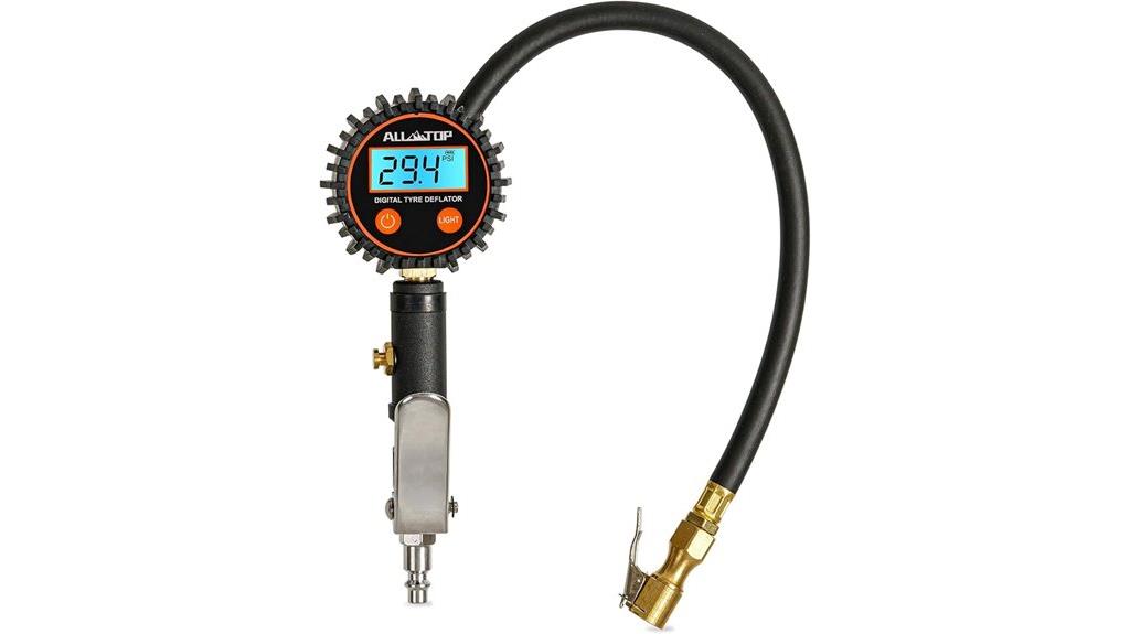 digital tire inflator with gauge