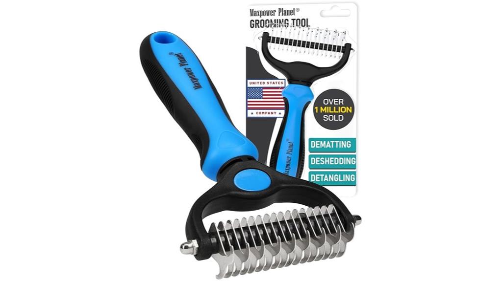 dog and cat grooming rake