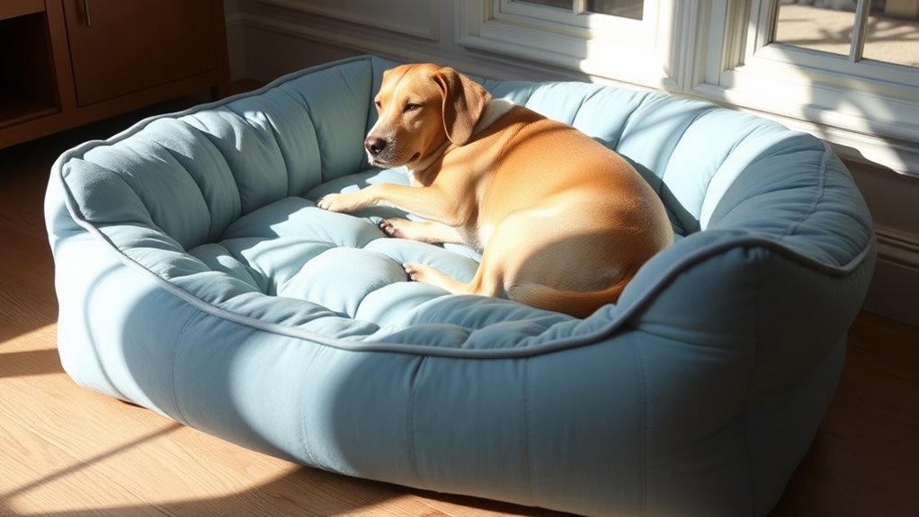 dog discomfort and sleep changes
