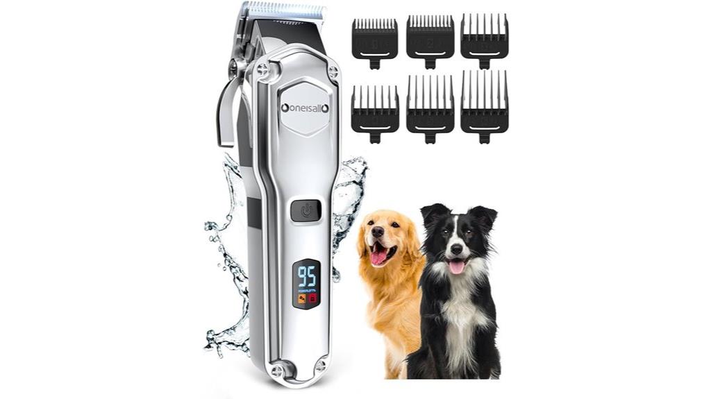 dog grooming clippers silver