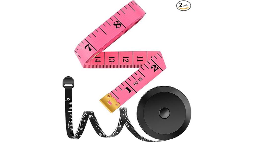 double pack body measuring tapes
