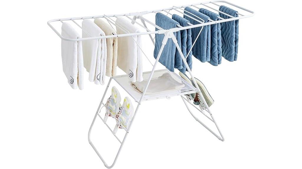 drying rack with shoes