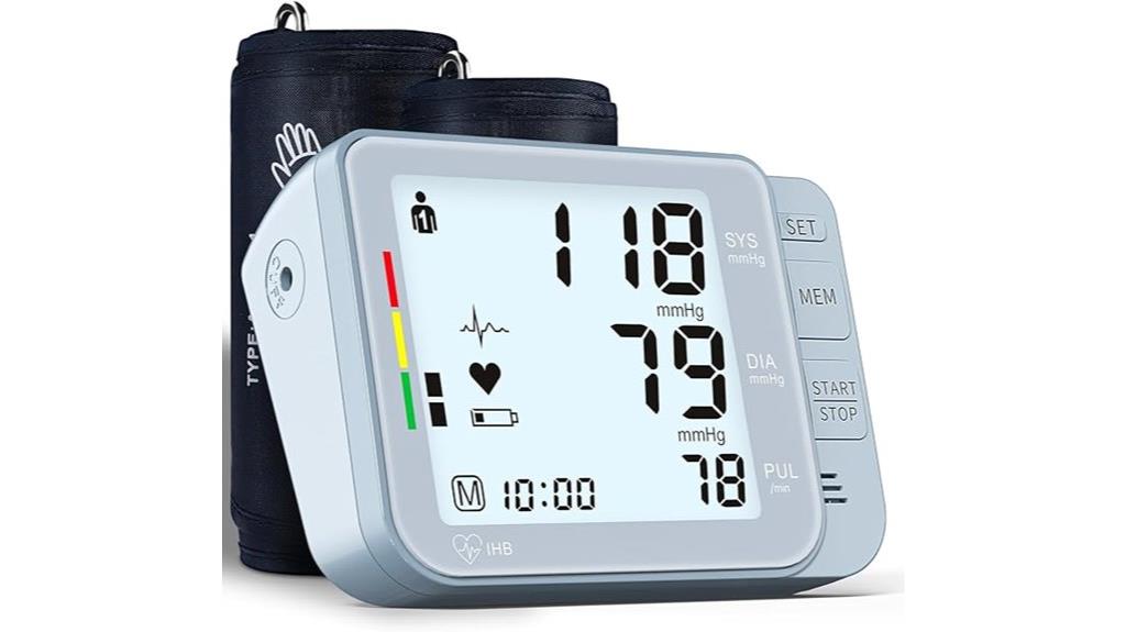 dual cuff blood pressure monitor