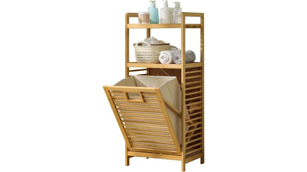 dual tier tilt out laundry