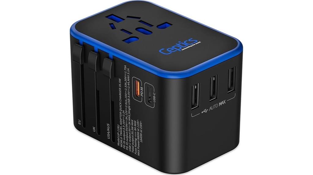 dual usb c travel adapter