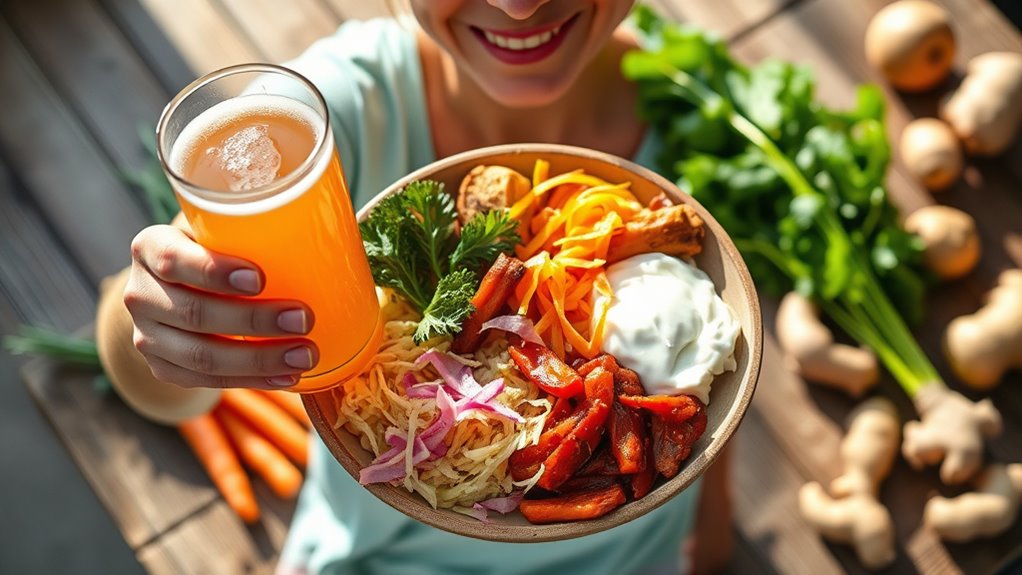 eat fiber probiotics hydration