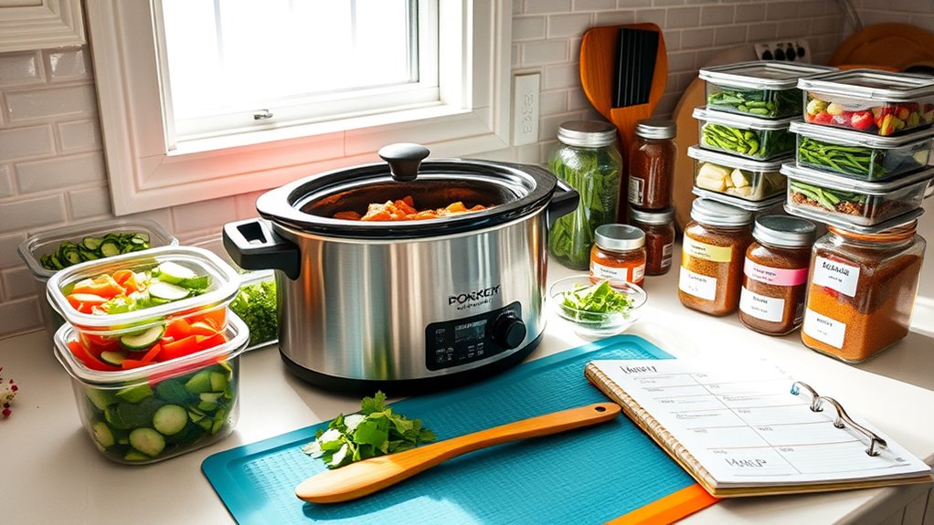 efficient weekly slow cooker meal planning