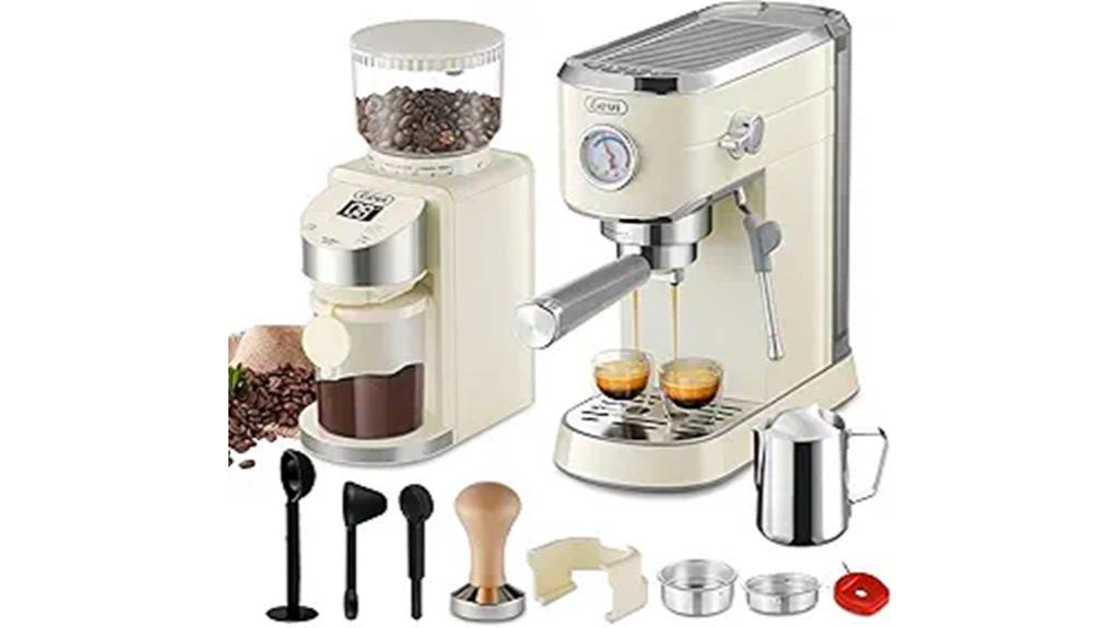 espresso machine with grinder