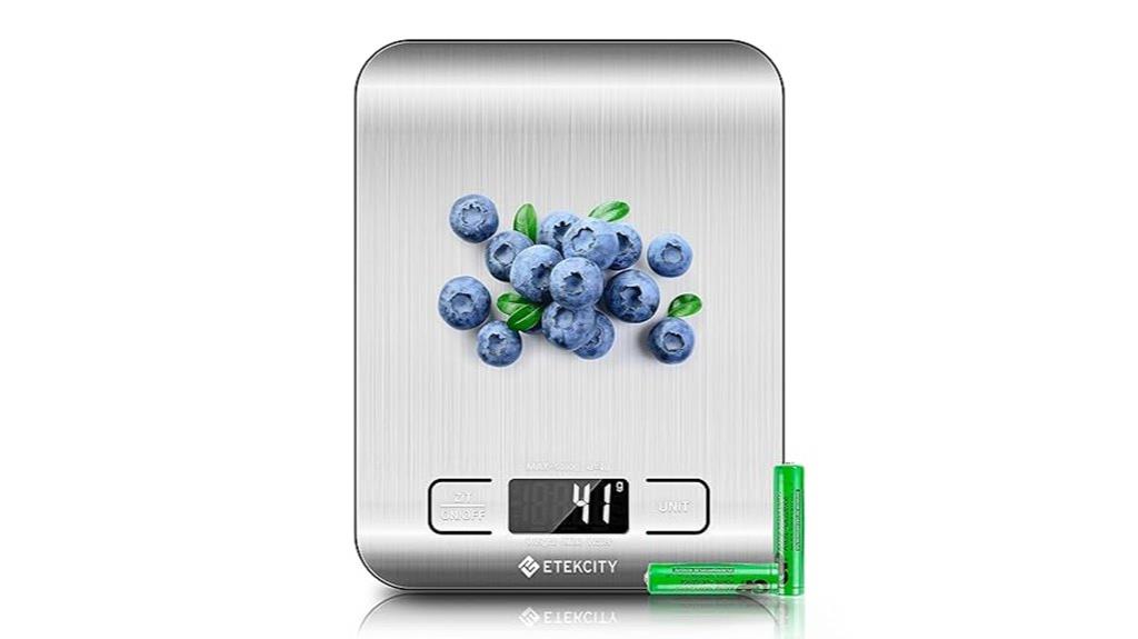 etekcity lcd kitchen scale
