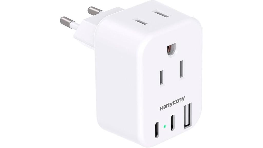 european plug with usb