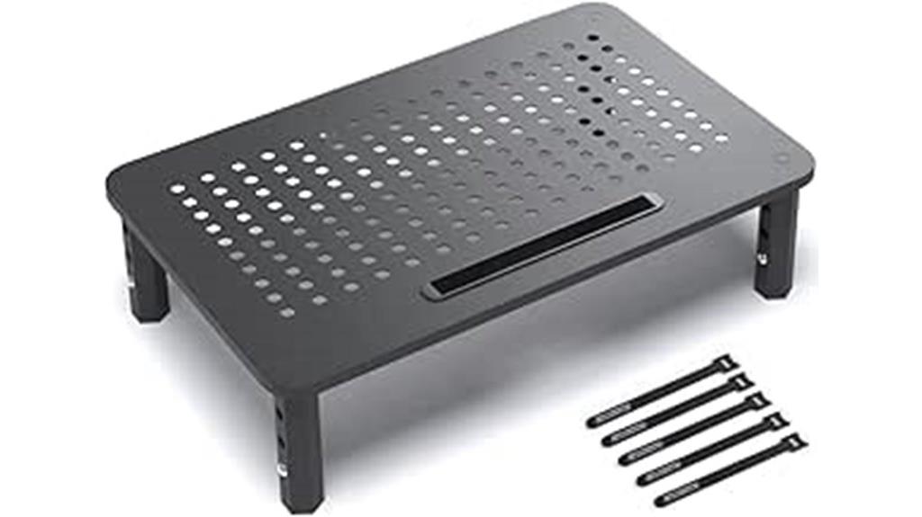 evoomi adjustable monitor riser
