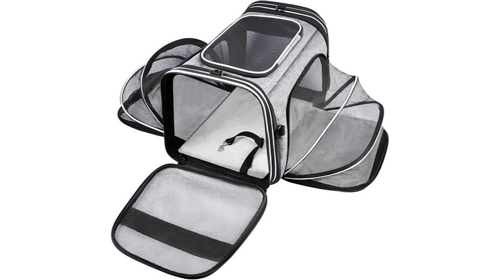 expandable tsa approved pet carrier