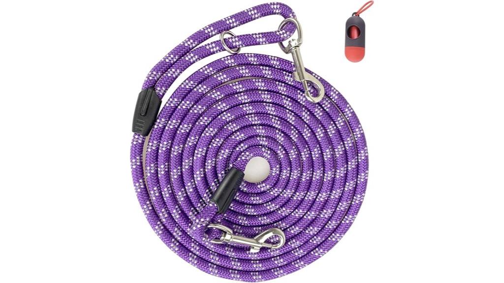 extended reflective dog leash