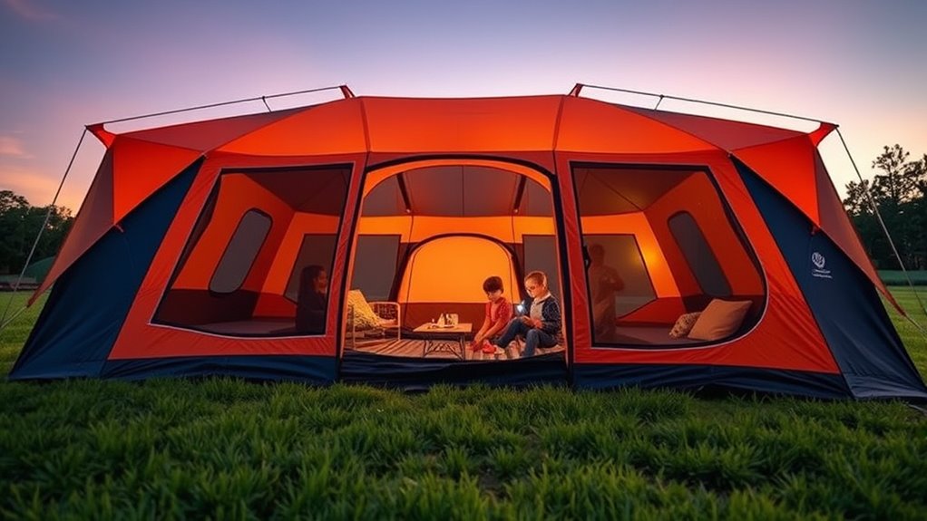 family tent size and durability