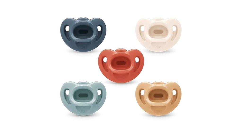 five pack pacifier set