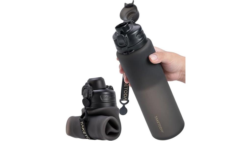 flexible 32oz silicone bottle