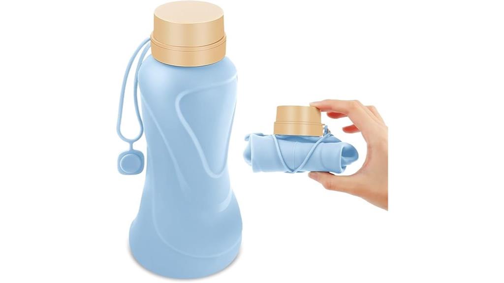 flexible 650ml silicone bottle