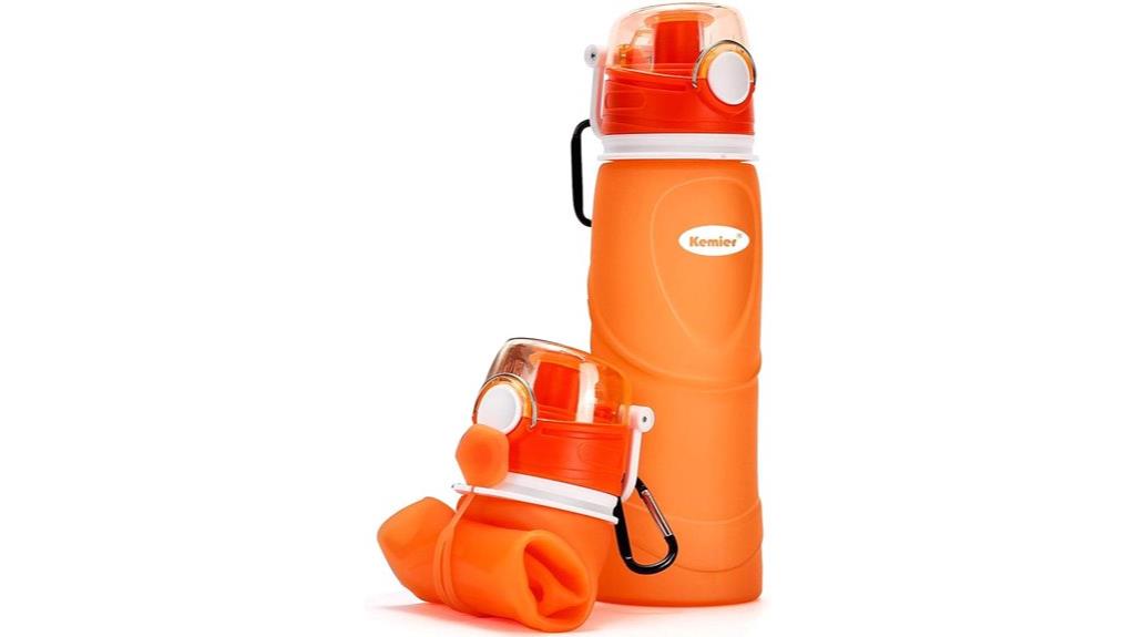 flexible 750ml silicone bottle