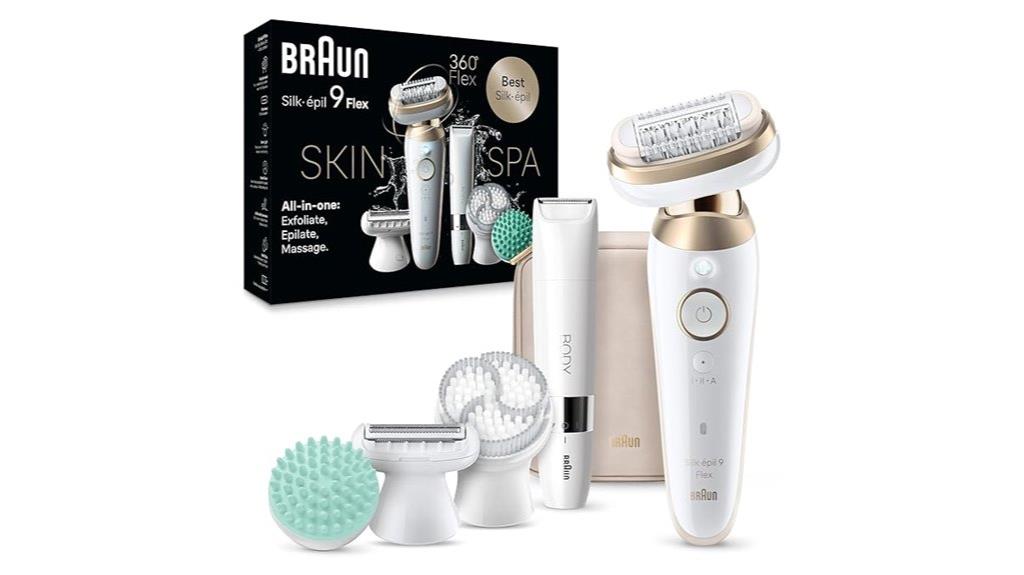 flexible epilator with skinspa