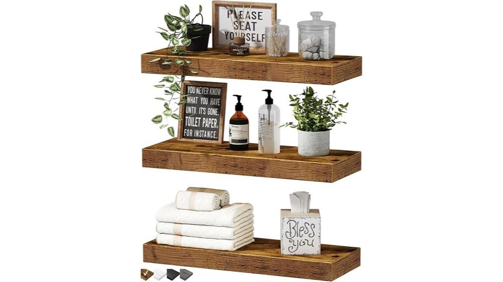 floating wall shelves set