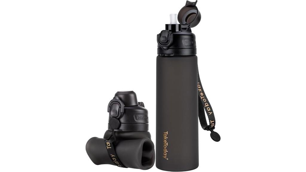 foldable 20oz silicone bottle