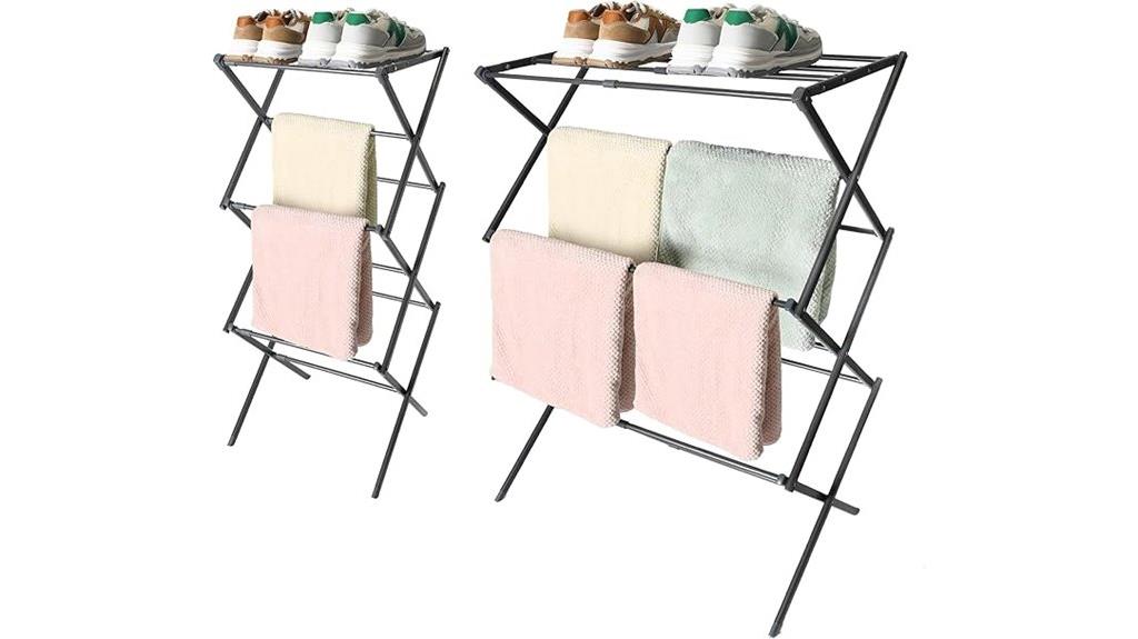 foldable expandable drying rack