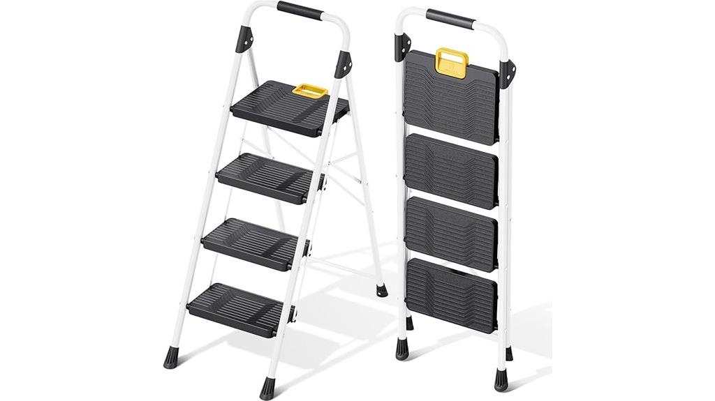 foldable four step ladder