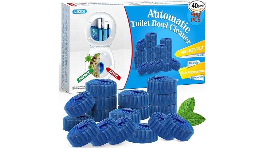 forty toilet cleaning tablets