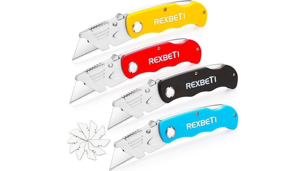four pack folding utility knives